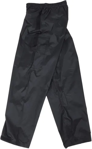 Men's Waterproof Breathable Rainproof Pants Double Layer Outdoor Camping Black