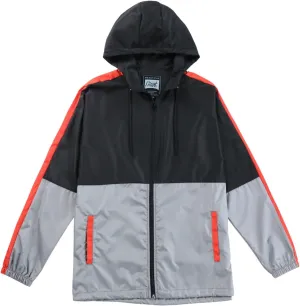 Men's Windbreaker - Lightweight, Water-Resistant, Adjustable Drawstring