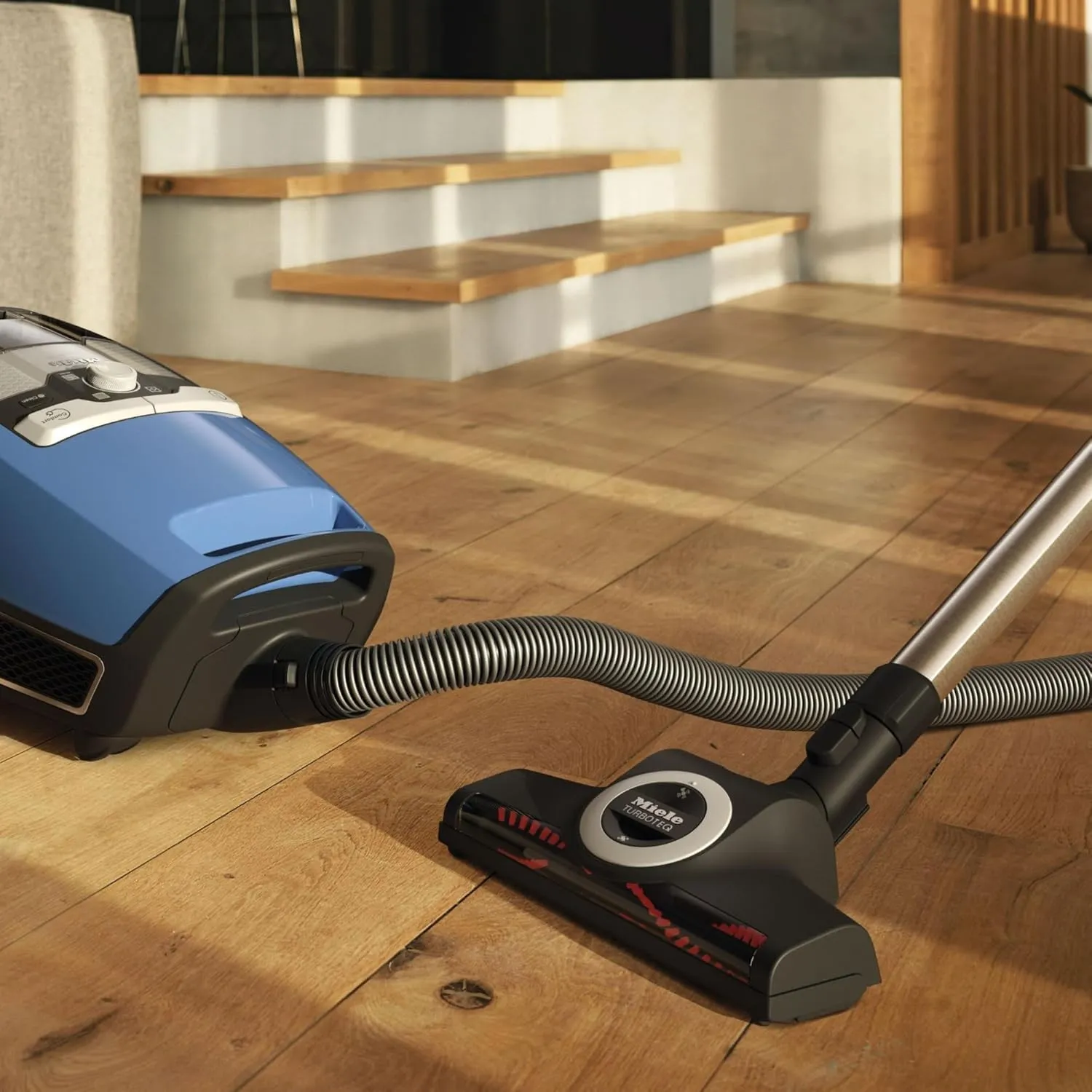 Miele Blizzard CX1 Turbo Team Bagless Canister Vacuum, Tech Blue - Portable, Household
