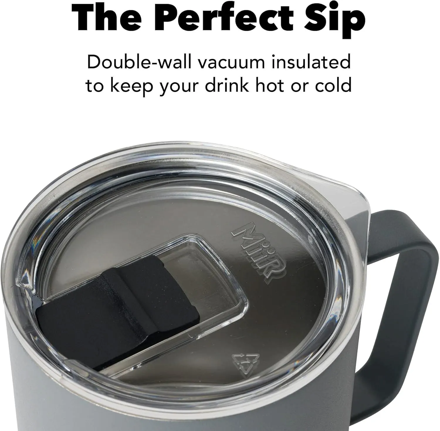 MiiR Camp Cup, 12oz - Double Wall Vacuum Insulated, Stainless Steel with Splash-Proof Slide Lid