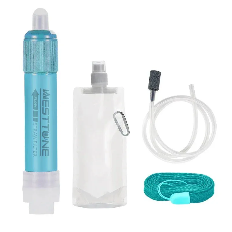 Mini Camping Water Filter Straw with TUP Carbon Fiber