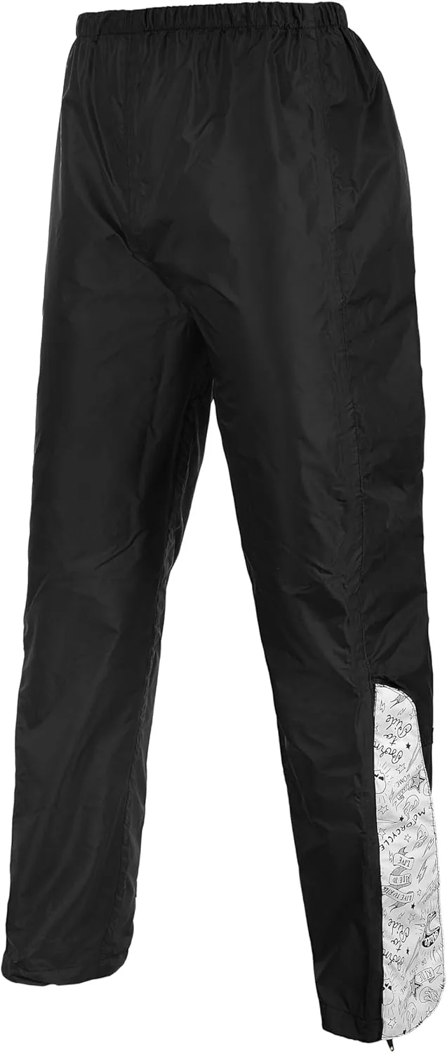 Miyaski Rain Suit Waterproof Jacket with Pants 2 Pieces Breathable Lightweight Packable Raincoat with Hooded Rain Gear Unisex