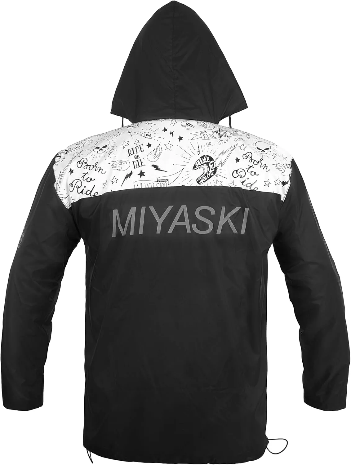 Miyaski Rain Suit Waterproof Jacket with Pants 2 Pieces Breathable Lightweight Packable Raincoat with Hooded Rain Gear Unisex