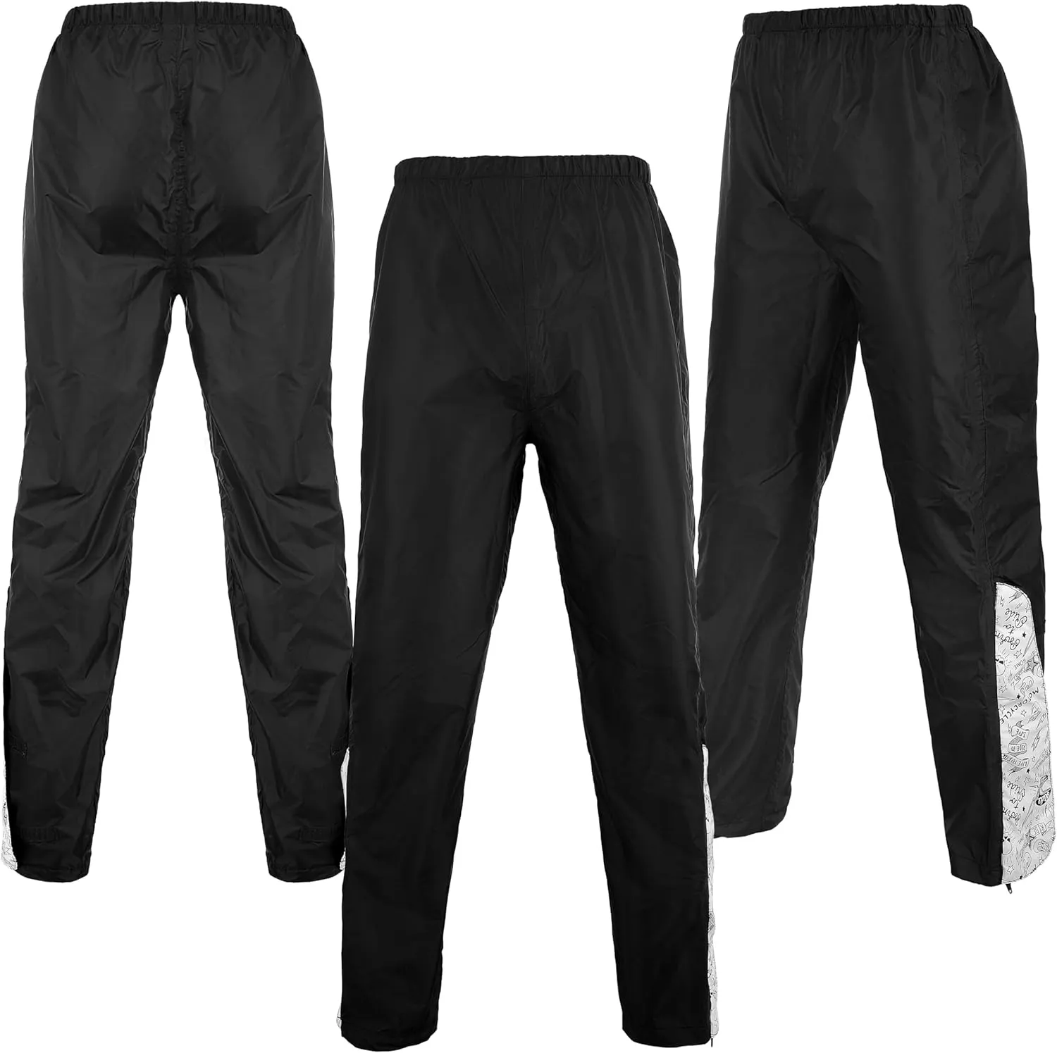 Miyaski Rain Suit Waterproof Jacket with Pants 2 Pieces Breathable Lightweight Packable Raincoat with Hooded Rain Gear Unisex