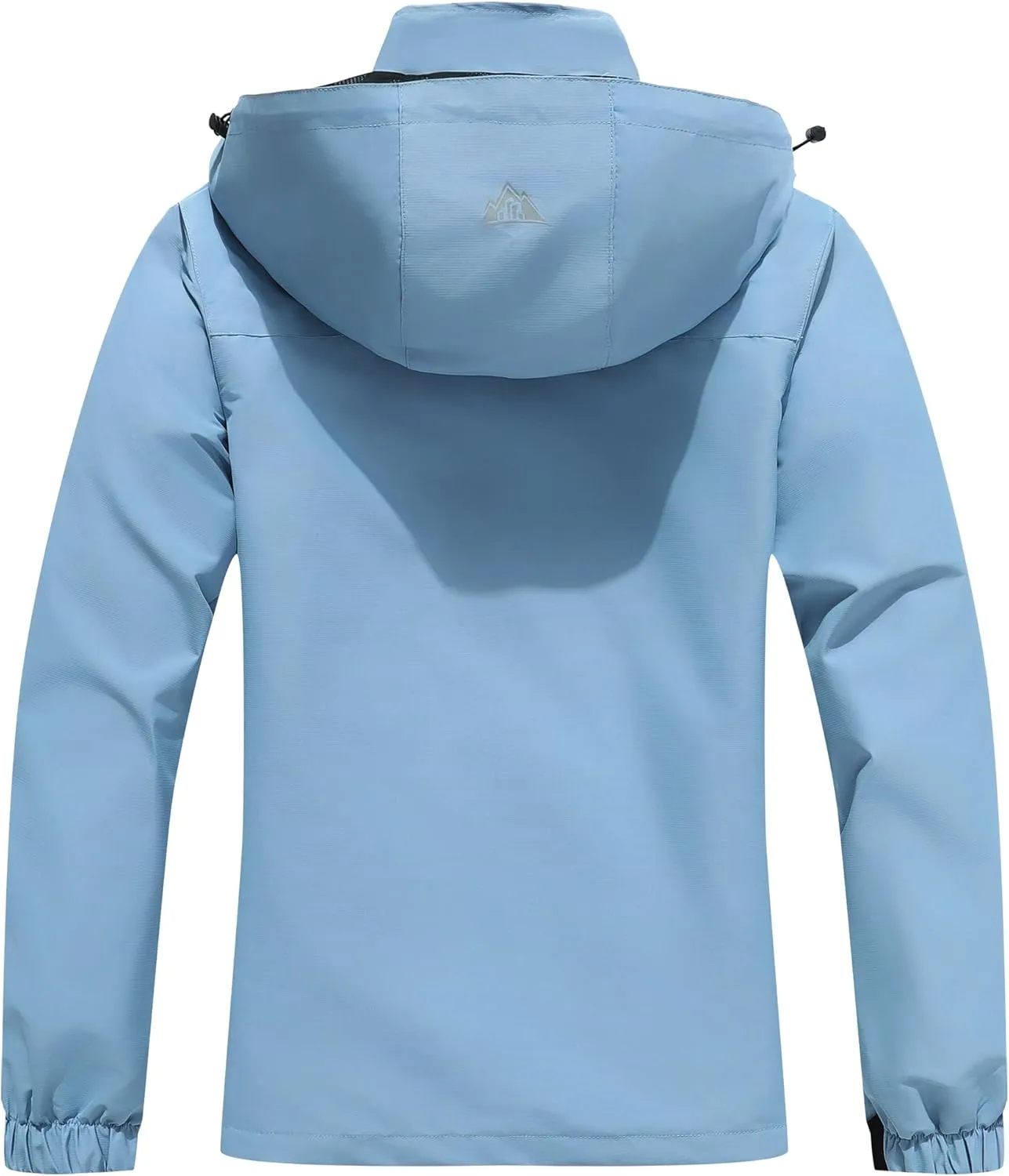 MOERDENG Women's Waterproof Rain Jacket Lightweight Raincoat Outdoor Hooded Windbreaker Cycling Hiking Jacket