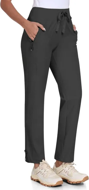 MoFiz Women's Hiking Pants Lightweight Outdoor Quick Dry Travel Joggers Water Resistant Athletic Pants Zipper Pockets