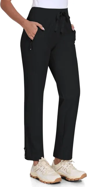 MoFiz Women's Hiking Pants Lightweight Outdoor Quick Dry Travel Joggers Water Resistant Athletic Pants Zipper Pockets