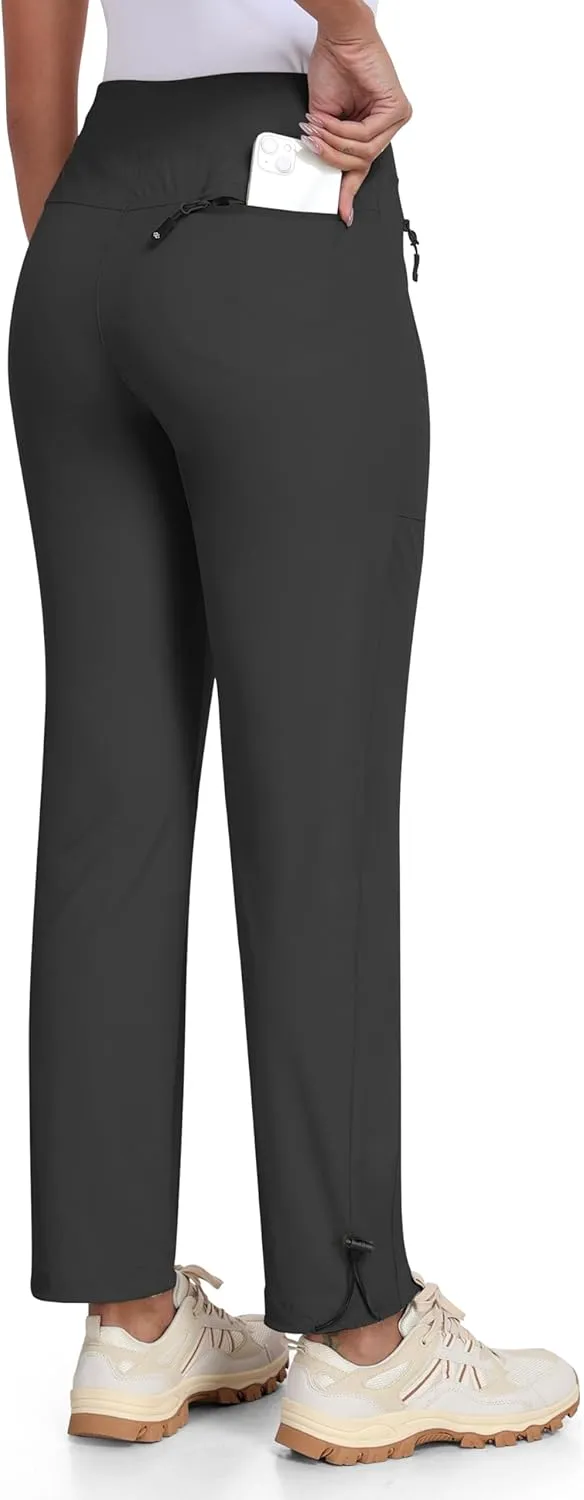 MoFiz Women's Hiking Pants Lightweight Outdoor Quick Dry Travel Joggers Water Resistant Athletic Pants Zipper Pockets