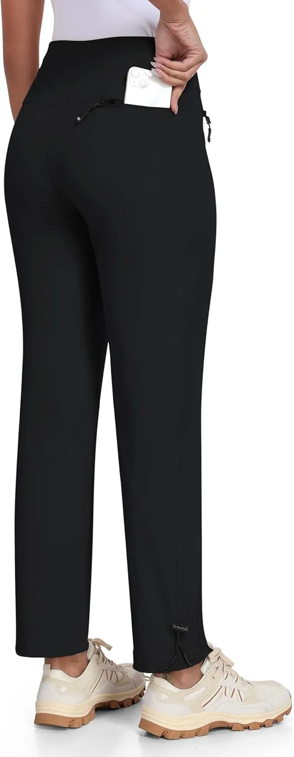 MoFiz Women's Hiking Pants Lightweight Outdoor Quick Dry Travel Joggers Water Resistant Athletic Pants Zipper Pockets