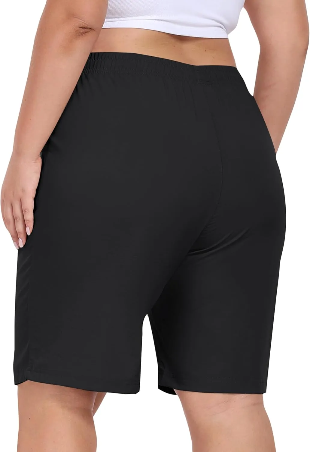 MoFiz Women's Plus Size Shorts Hiking Cargo Shorts Quick Dry Golf Active Shorts Lightweight Summer Shorts with Pockets