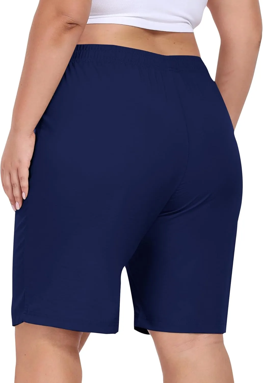 MoFiz Women's Plus Size Shorts Hiking Cargo Shorts Quick Dry Golf Active Shorts Lightweight Summer Shorts with Pockets