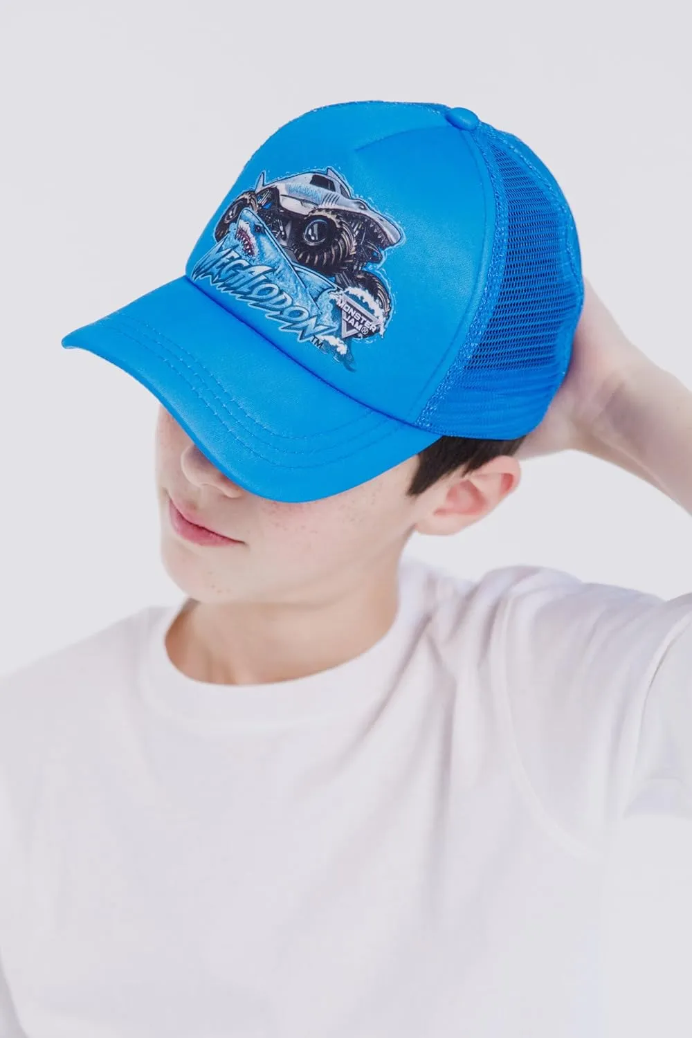 Monster Jam Grave Digger El Toro Loco Megalodon Mesh Adjustable Snapback Baseball Cap One Size