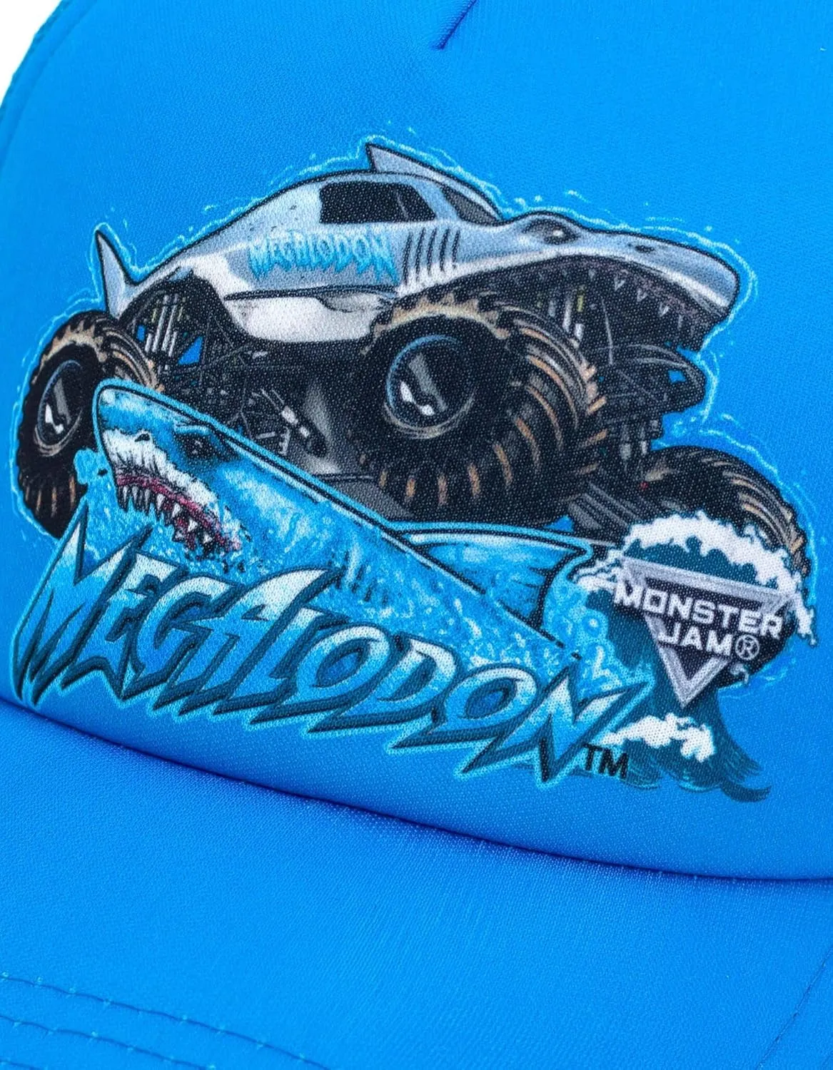 Monster Jam Grave Digger El Toro Loco Megalodon Mesh Adjustable Snapback Baseball Cap One Size