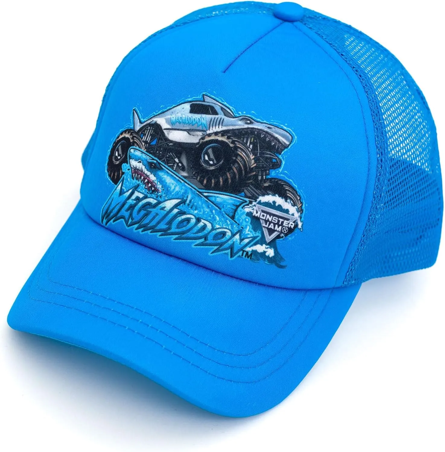 Monster Jam Grave Digger El Toro Loco Megalodon Mesh Adjustable Snapback Baseball Cap One Size