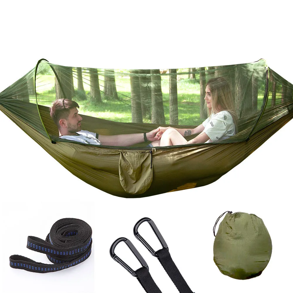 Mosquito-Net Equipped Portable Camping Hammock