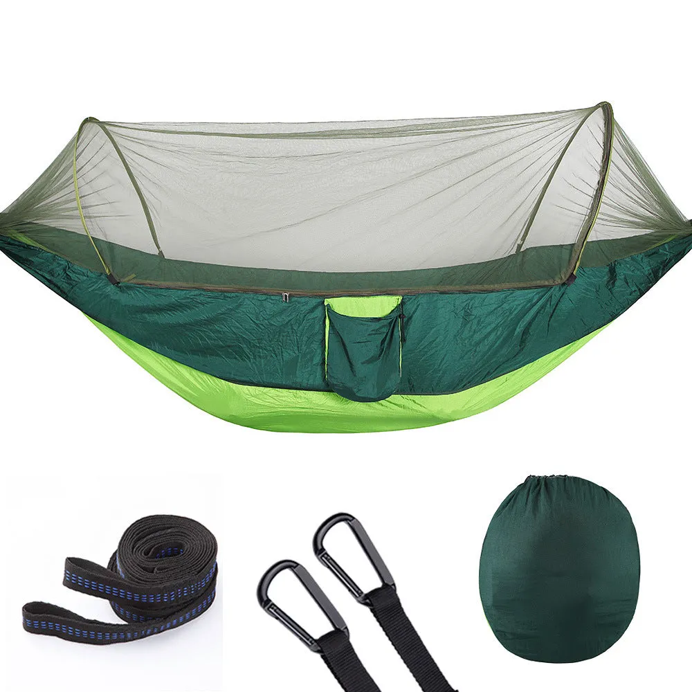 Mosquito-Net Equipped Portable Camping Hammock