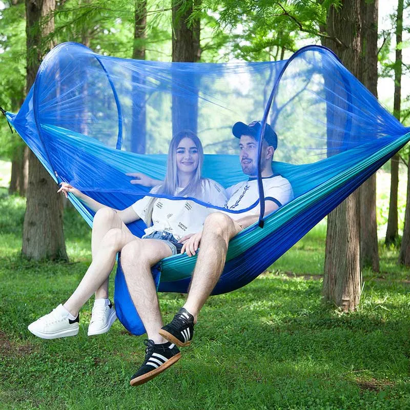 Mosquito-Net Equipped Portable Camping Hammock