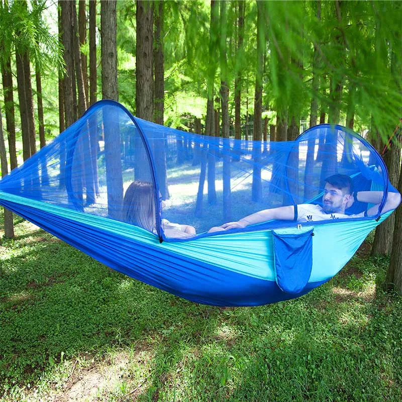 Mosquito-Net Equipped Portable Camping Hammock