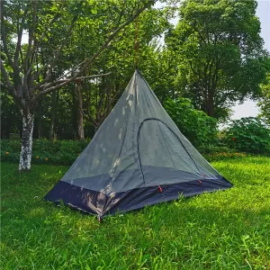 Mosquito Net for Camping Bed Compact and Ultra-Light for Travel Outdoor Netting Cover Lightweight Mesh (1 Person)