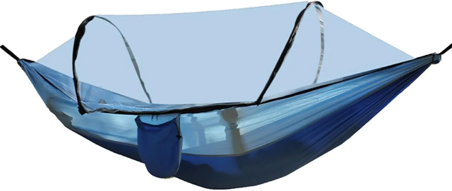 Mosquito Net for Hammock, Hammock Tent Strong Load-Bearing Capacity, Hammock Camping Breathable and Mosquito Proof, Suitable for Outdoor Use(Blue,260 * 140cm)