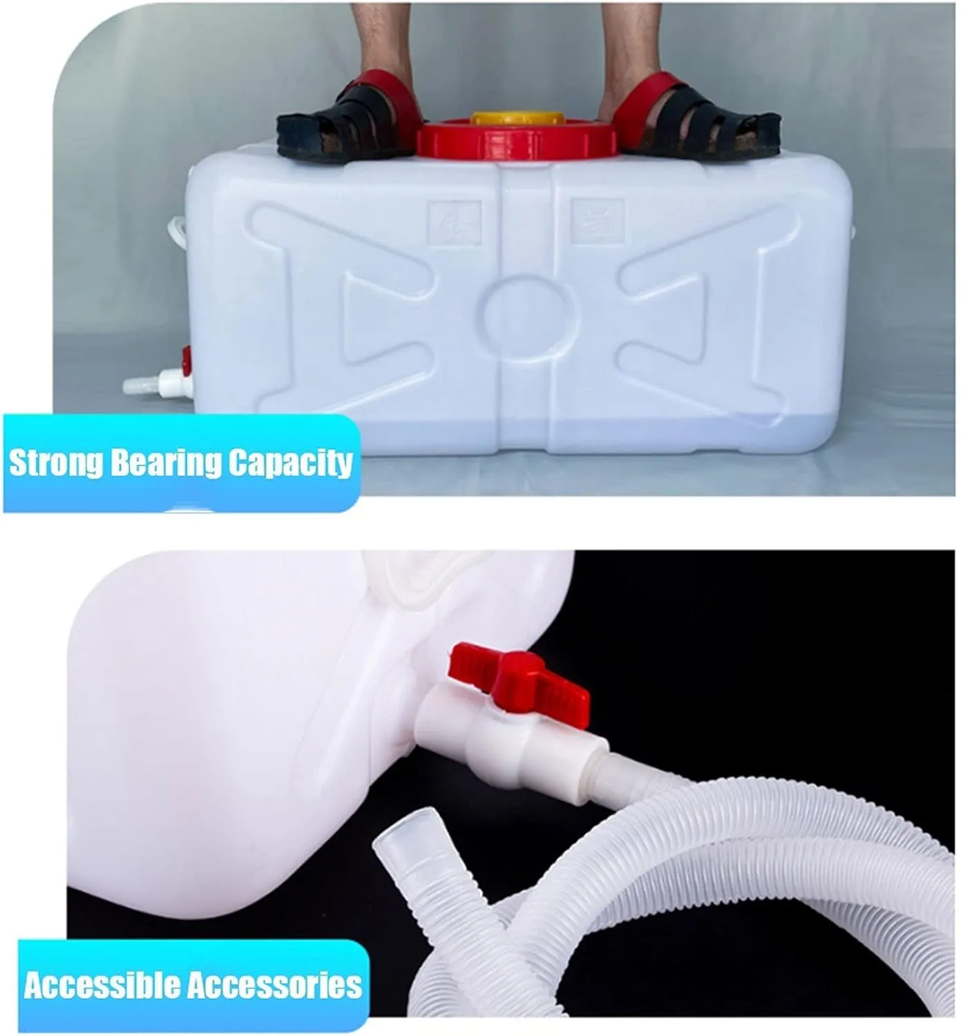 NAKAN Large Portable Water Bucket Heavy Duty Water Carrier Desktop Dispenser Outdoor Water Storage for Camping Hiking Climbing Backpacking Storage Container with Dispensing Tap(Size:80L)