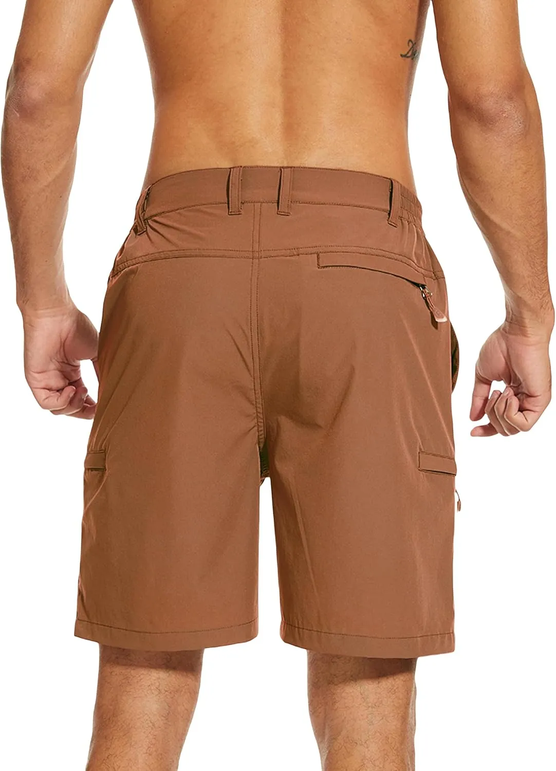 NATUVENIX Hiking Shorts Men, Quick-Dry Fishing Shorts for Men Lightweight Stretch Work Shorts Causal Travel