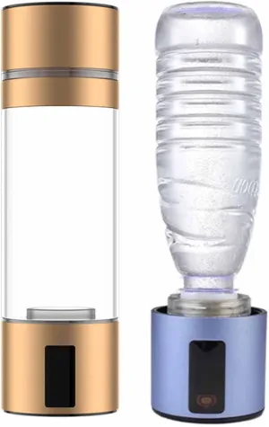 New Electrolyzed Water Cup, Smart Portable Hydrogen Production Bottle, 5000ppb Hydrogen-Rich Water Cup, with Touch Screen, High Concentration H2 Water Bottle
