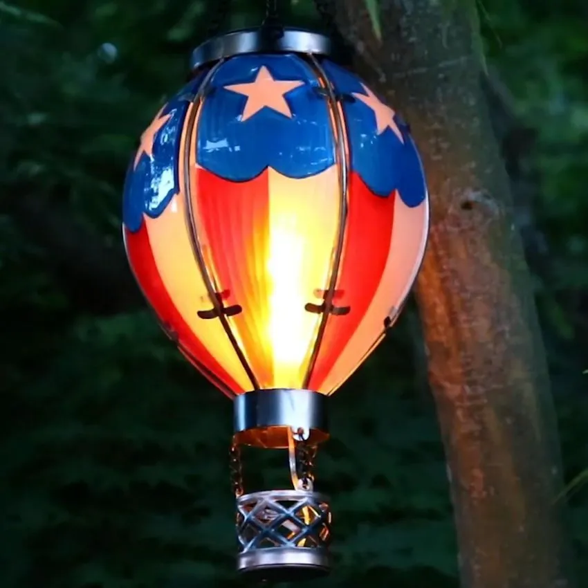 【NICE GIFT】Hot Air Balloon Solar Lantern