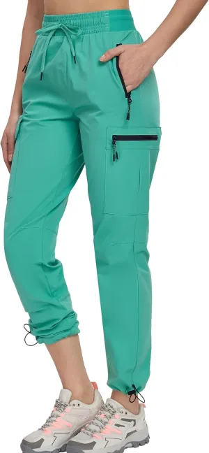 Oalka Women's Hiking Pants Water Resistant Quick Dry Cargo Pockets Pants