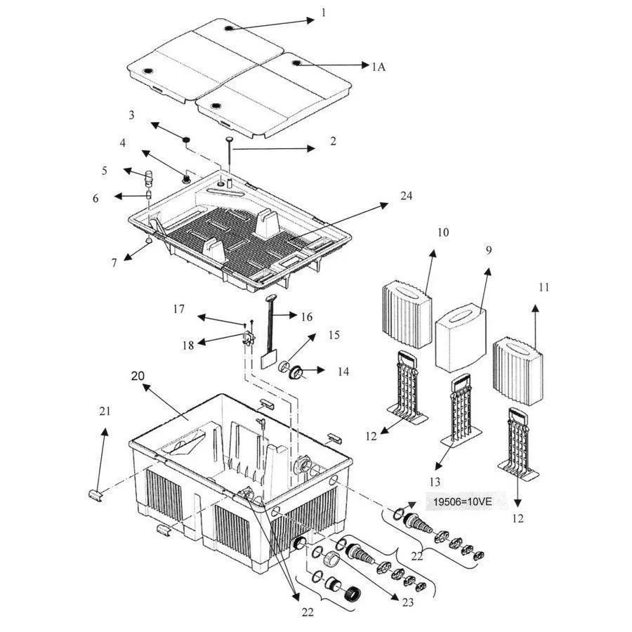 Oase BioSmart 10000 Flow Through Gravity Filter