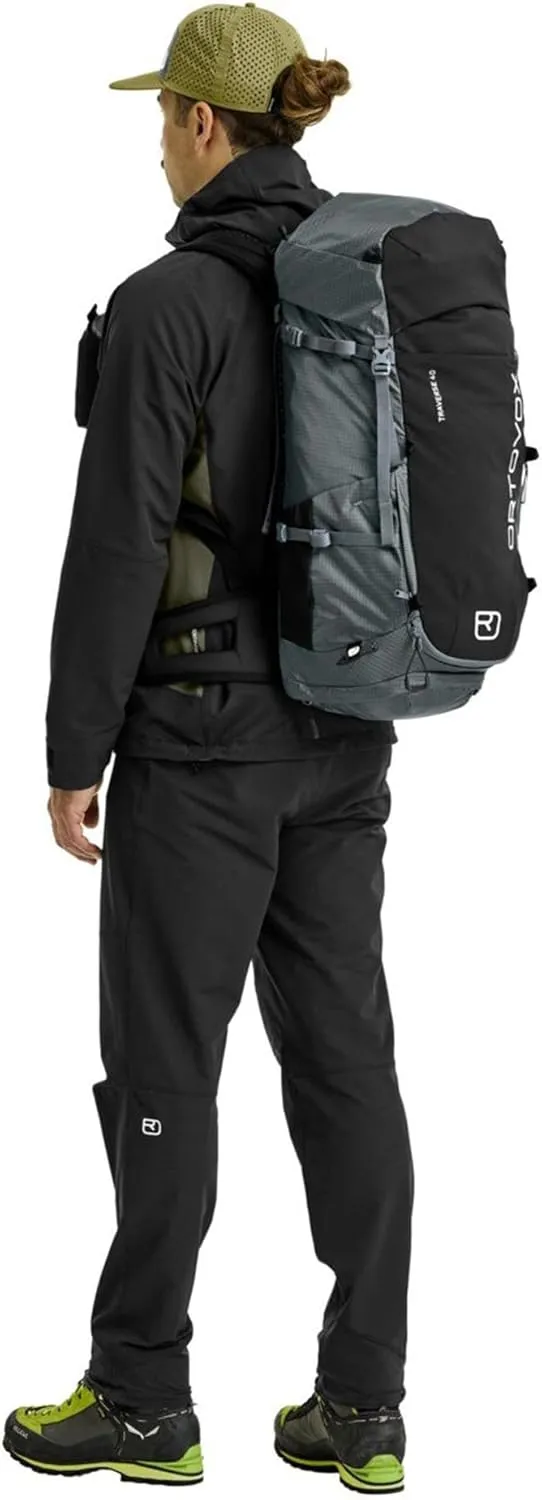 Ortovox Traverse 40L Alpine Climbing Backpack for Men & Women - Dark Arctic Grey - 40 Liter