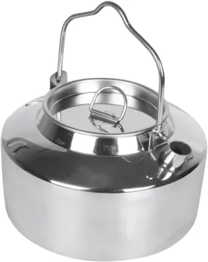 Outdoor Camping Kettle Professional Stainless Steel Water Pot for Boiling Water Cooking Soup and Noodles Compact and Lightweight Cooking Gear for Hiking Fishing and Self Driving