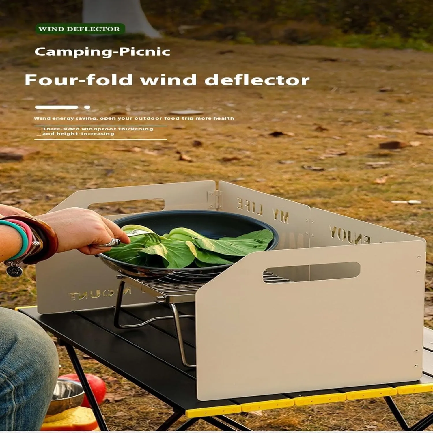 Outdoor cassette stove windshield stove windshield gas stove stove picnic camping baffle gas stove windbreaker