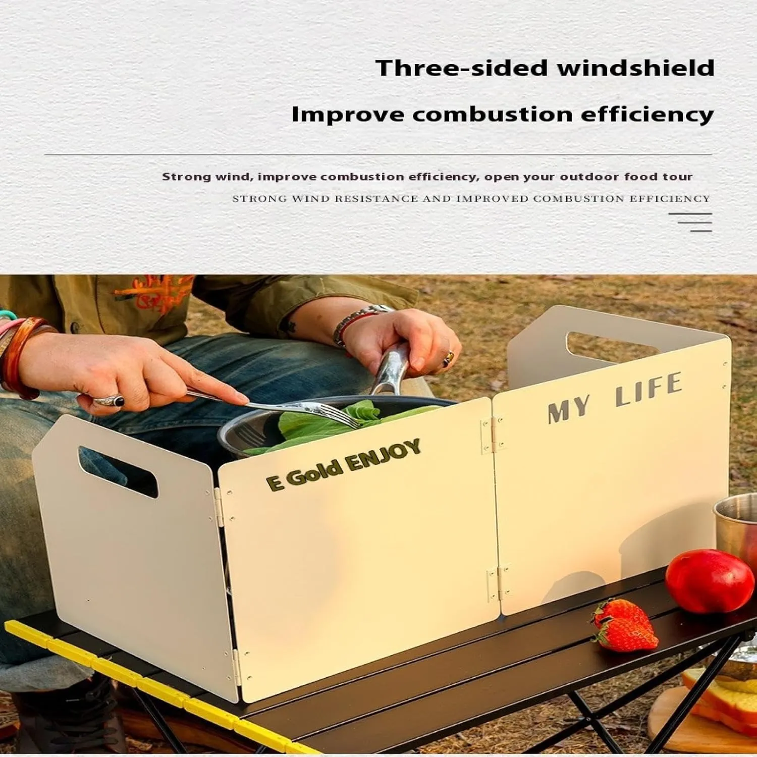 Outdoor cassette stove windshield stove windshield gas stove stove picnic camping baffle gas stove windbreaker