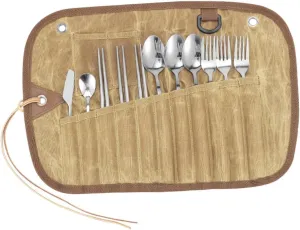 Outdoor Cooking Utensils Case Must Haves for -piece Portable Camping Tableware Set