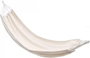 Outdoor Hammock Anti-Rollover Travel Camping Portable Hammock Hanging Chair Outdoor Portable Camping Travel Equipment (Color : White, Size : 190 * 80cm)