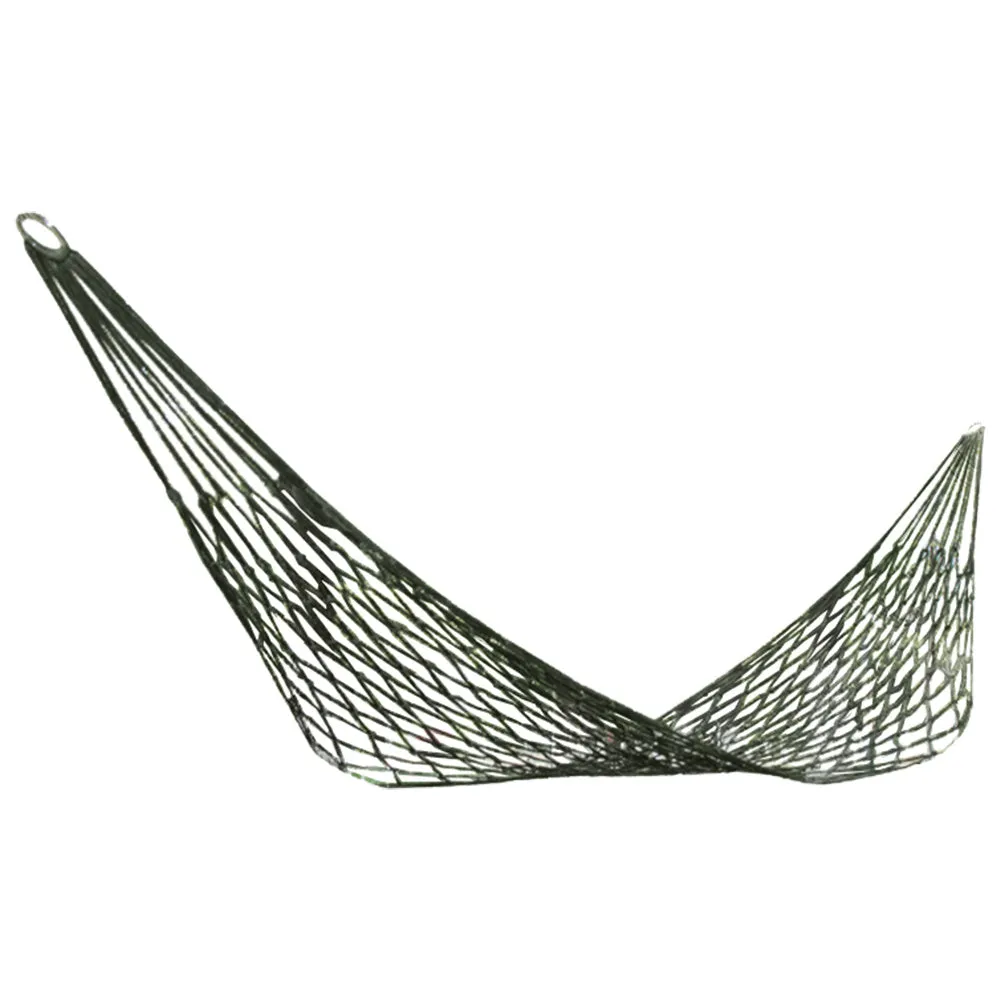 Outdoor Hammock Mesh Hammock Camping Single Person Simple Nylon Net Hammock with Rope