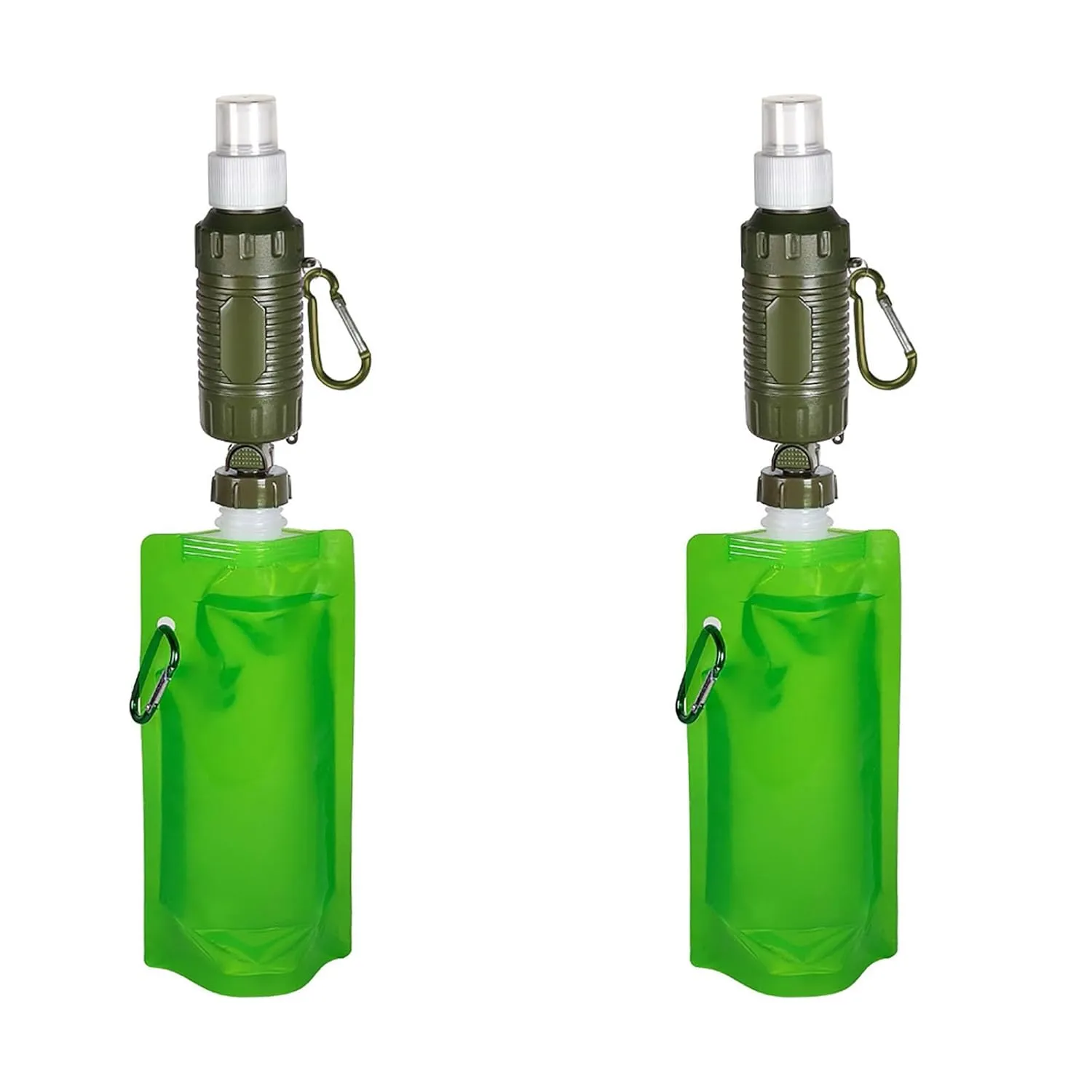 Outdoor High-Performance Portable Water Purifier and Multi-Functional Water Purification Straw, Which Can Effectively Purify Sewage Into Drinking Water (2 Sets).