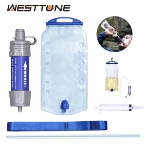 Outdoor Purification Water Filter Straw Water Purifier Camping Equipment Water Filtration System for Survival Emergency Supplies
