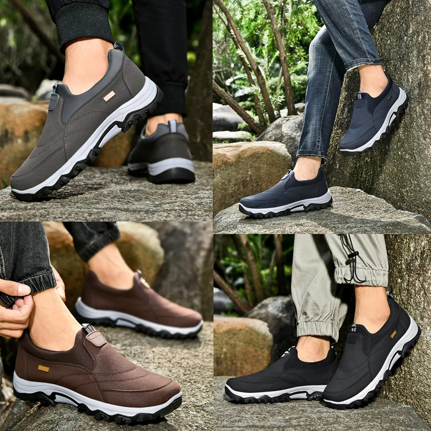 Outdoor Shoes, Soft-Soled Walking Shoes Men's Lightweight Stirrups Lazy Shoes Outdoor Leisure Sports Shoes
