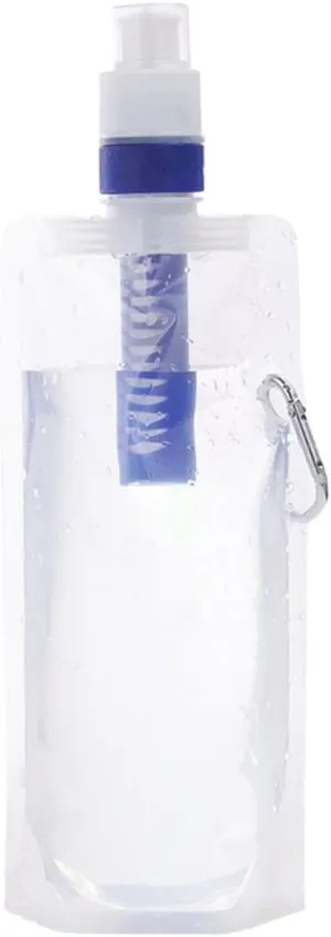 Outdoor Water Pouch Portable Water Filter Bag Reusable for Hiking Camping