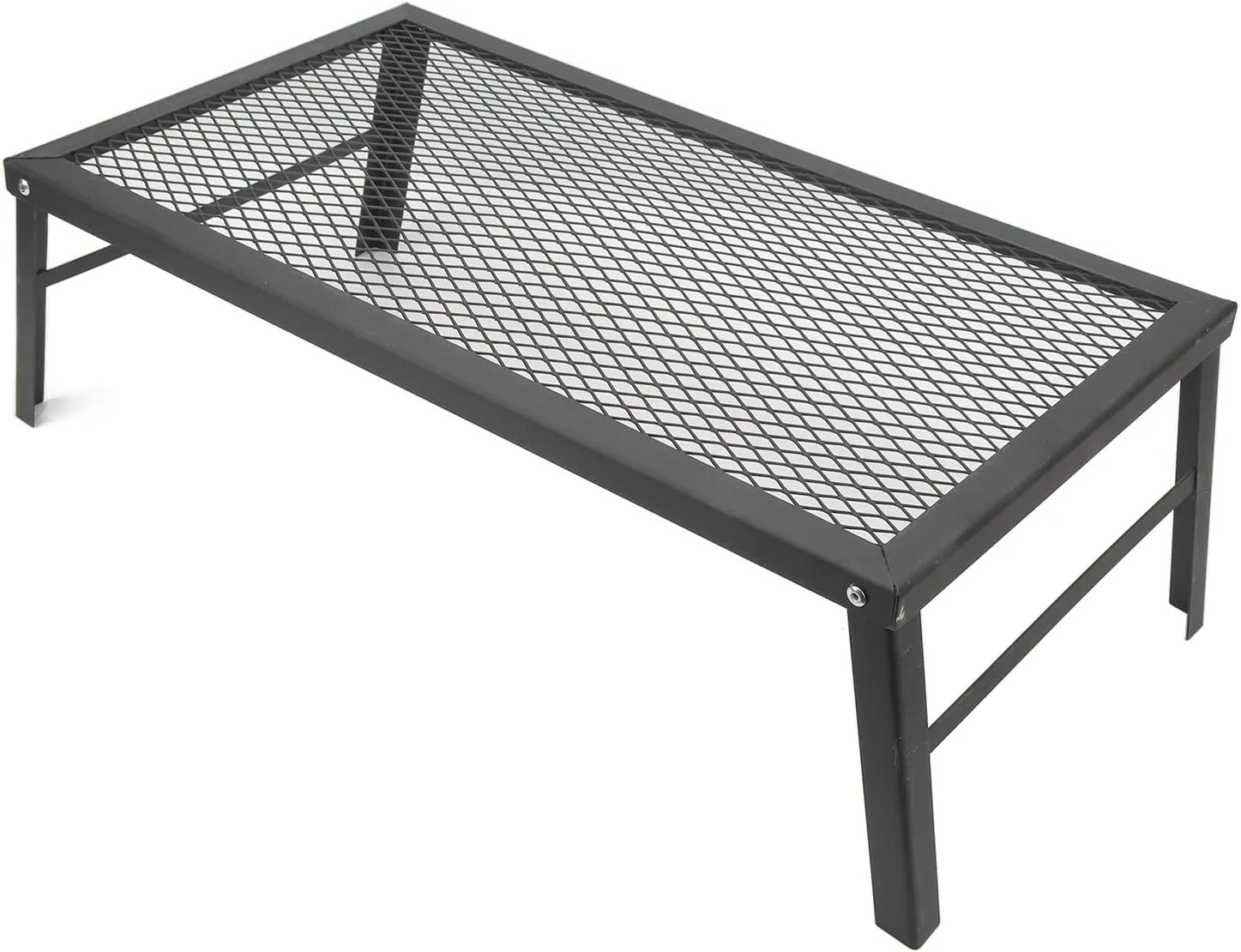 Over Fire Camp Grill, Folding Legs Camp Fire Rack Iron Lightweight for Outdoor Barbecue