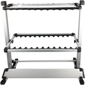 Pactrade Marine Fishing Rod Stand (12 to 24 Slots) - Fishing Pole Rack for Garage, Home, Cabin Floor | Cushioned, Lightweight, Easy-Access, Easy-Assembly | Great for Golf Clubs, Cue Sticks, and More