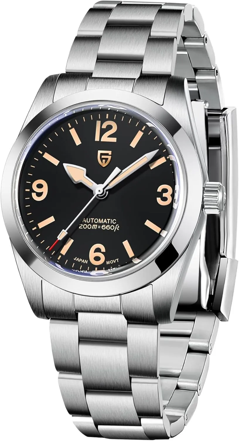 Pagani Design Watches for Men Mechanical Automatic Wrist Watch Waterproof NH35 Movement Sapphire Crystal Luminous Stainless Steel Watch