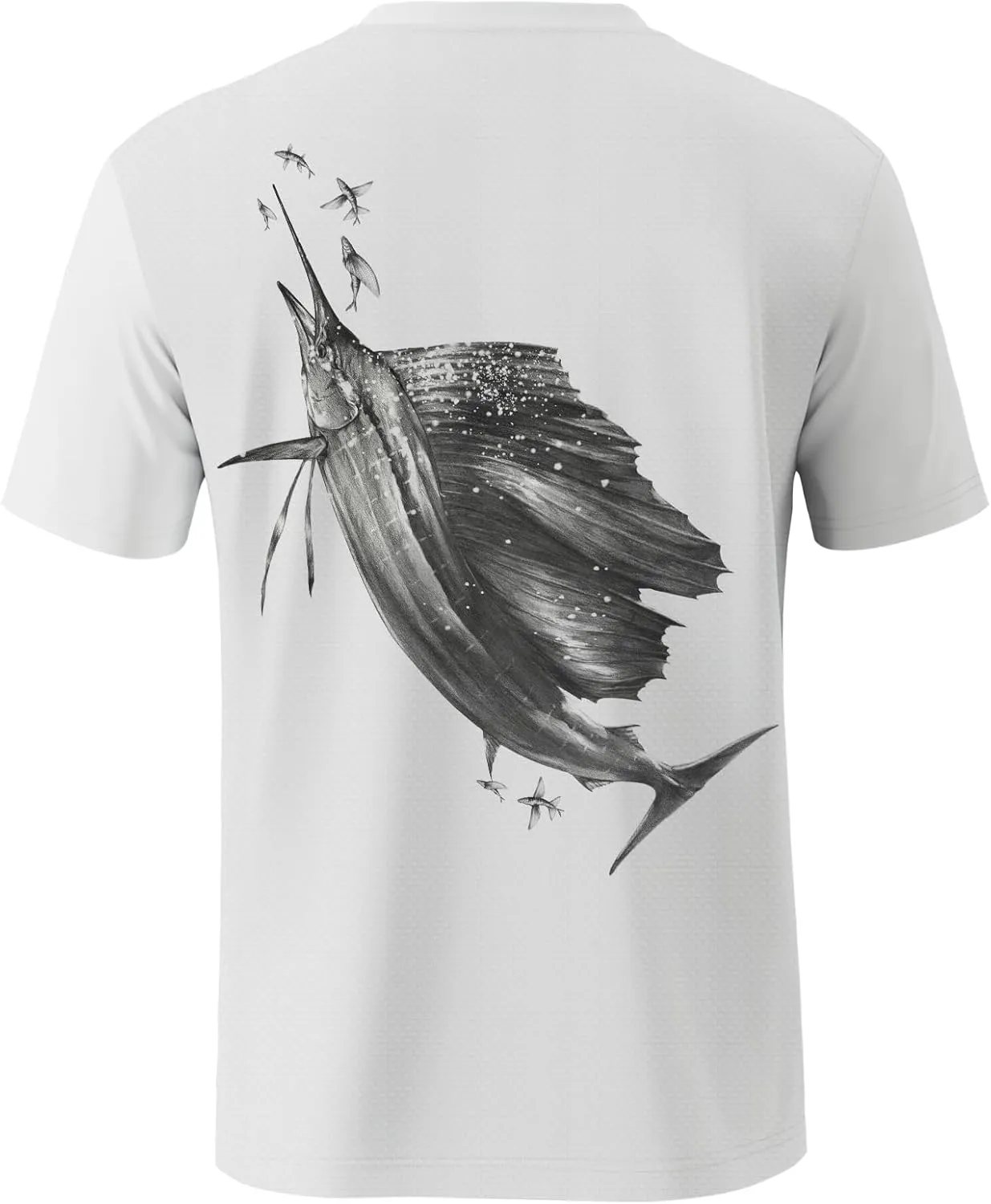 Palmyth Mens Fishing Shirts UPF 50  Sun Protection Short Sleeve UV T-Shirts Breathable Quick-Dry