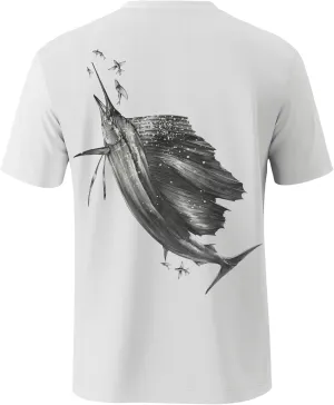 Palmyth Mens Fishing Shirts UPF 50  Sun Protection Short Sleeve UV T-Shirts Breathable Quick-Dry