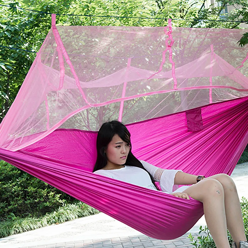 Parachute Fabric Personalized Mosquito Use Fully-featured Person Net Outdoor Indoor for Portable Hammock Single