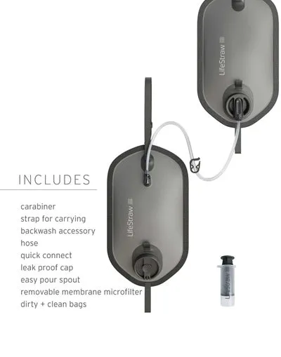 Peak Series Gravity Water Filter System with Safe Water Storage - 8L 8L