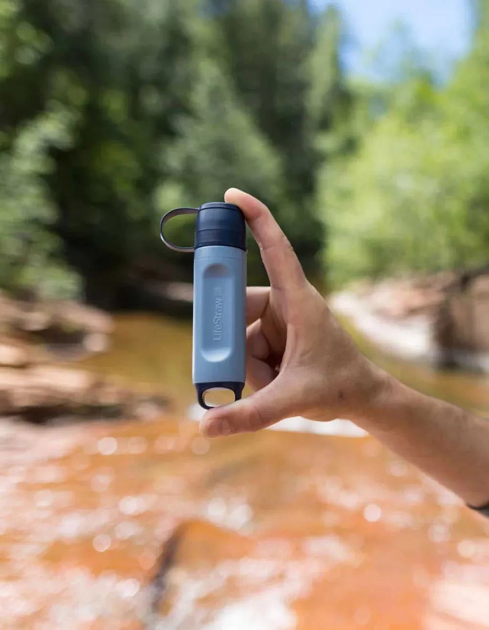 Peak SR Solo Personal Water Filter Straw - Blue Raspberyy