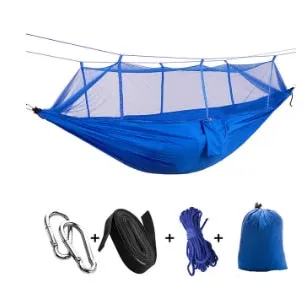 Person Furniture Parachute Fabric Mosquito Strength Bed Hanging Portable Swing Reliable delivery Camping/garden 1-2 Sleep Net Hammock Outdoor with All-out sale